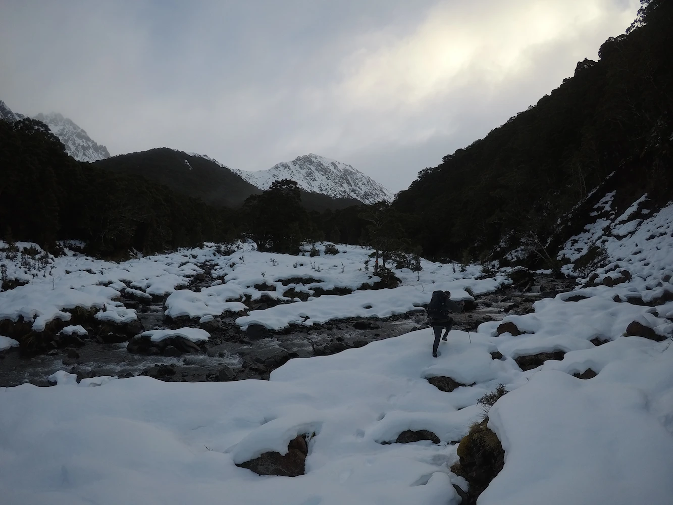 Takitimus hike winter 2023.