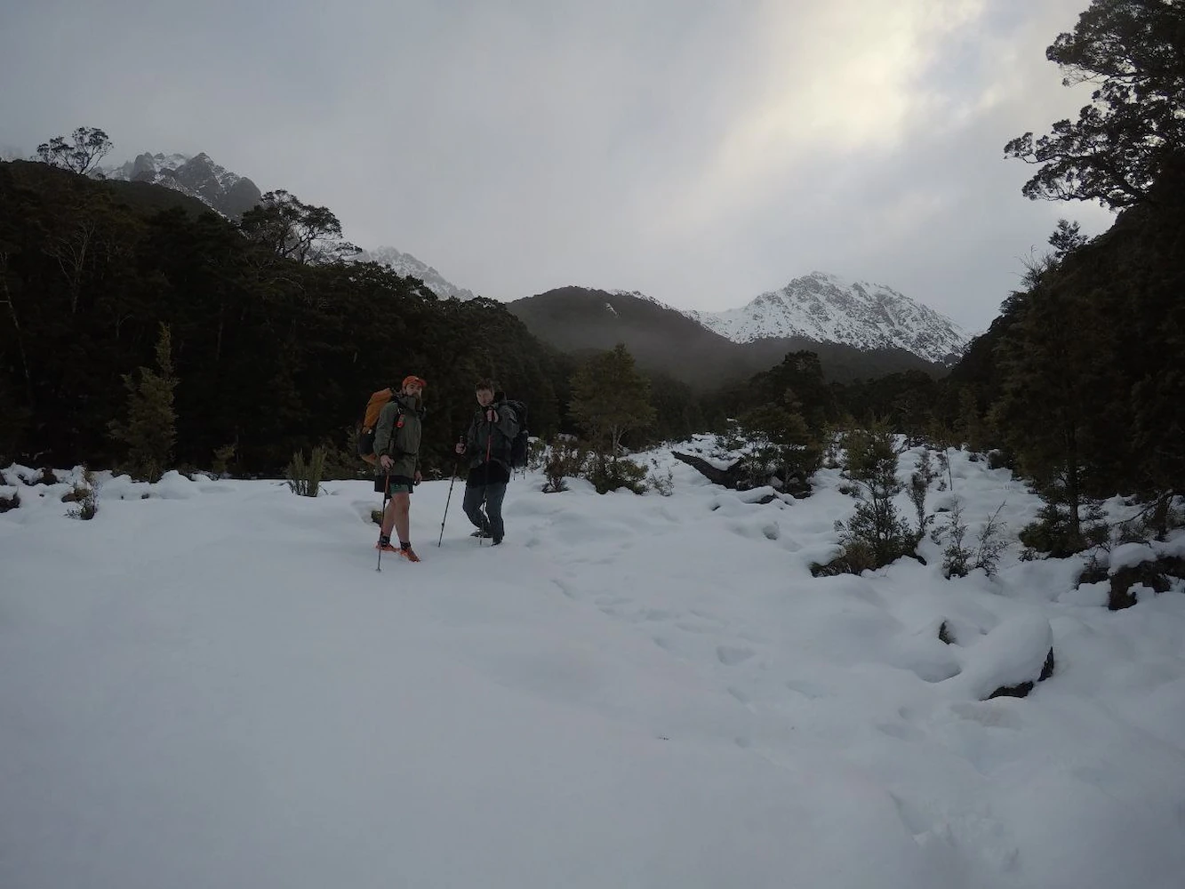 Takitimus hike winter 2023.